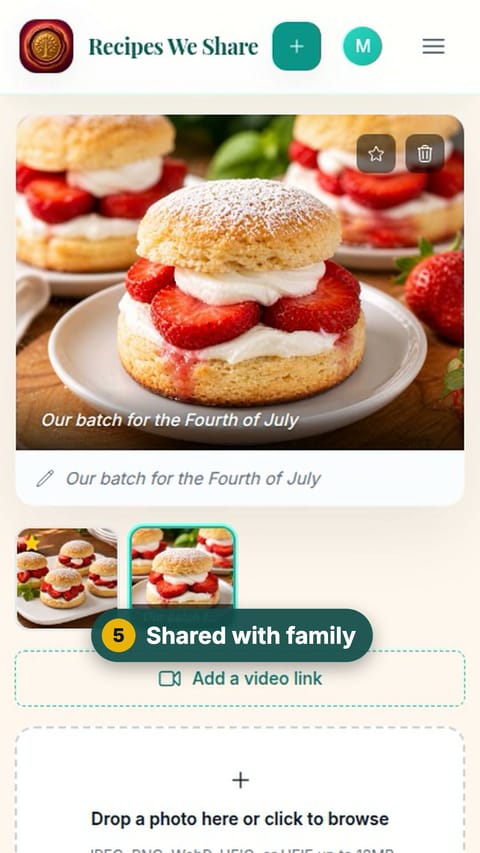 Step 5: Shared with family