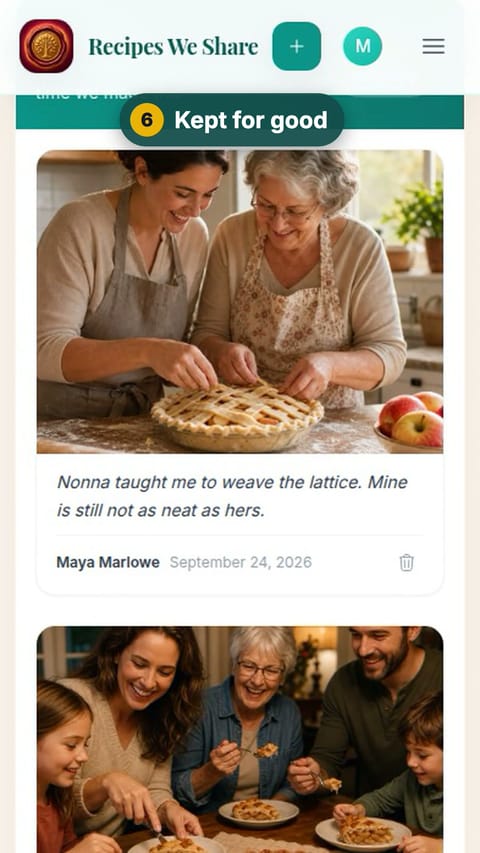 Step 6: Kept for good