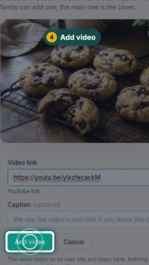 Step 4: Add video