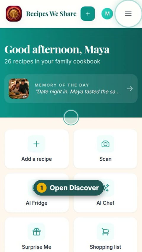 Step 1: Open Discover