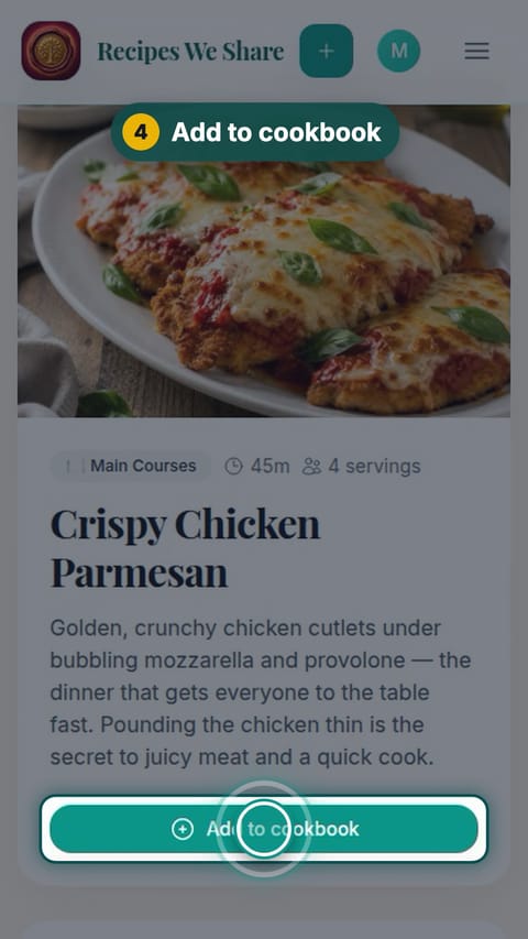 Step 4: Add to cookbook