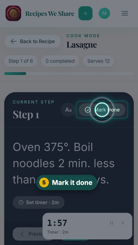 Step 5: Mark it done