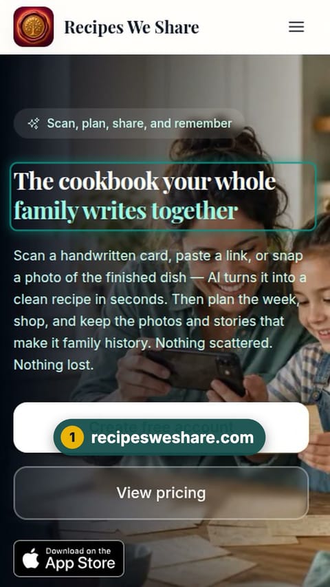 Step 1: recipesweshare.com