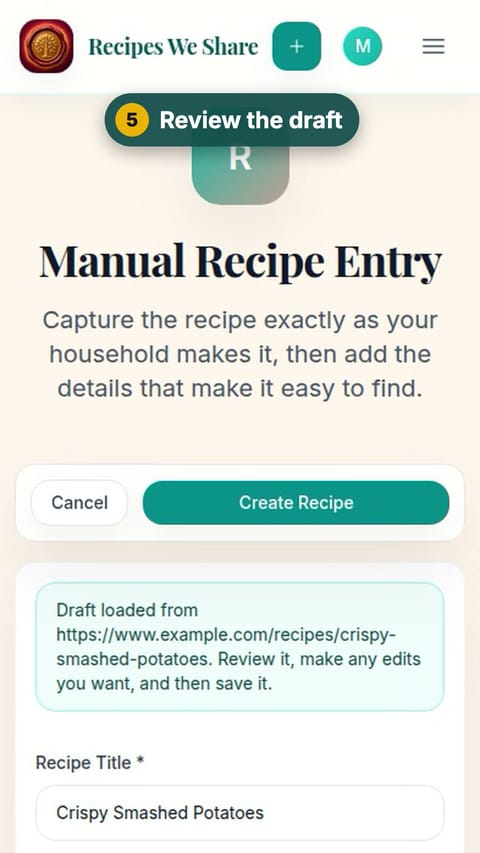 Step 5: Review the draft
