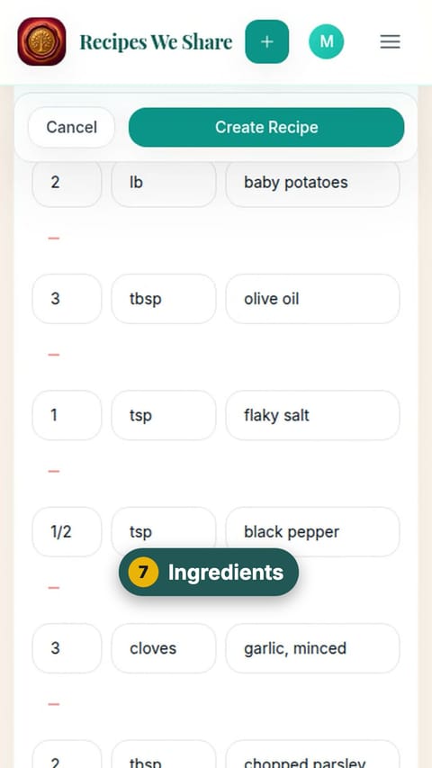 Step 7: Ingredients