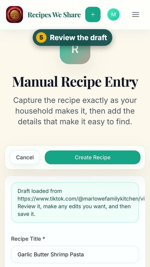 Step 5: Review the draft