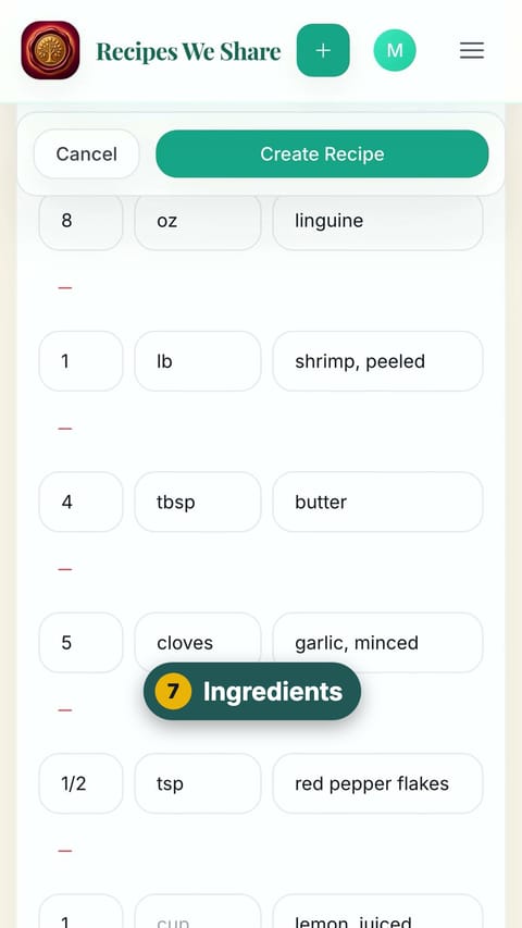 Step 7: Ingredients
