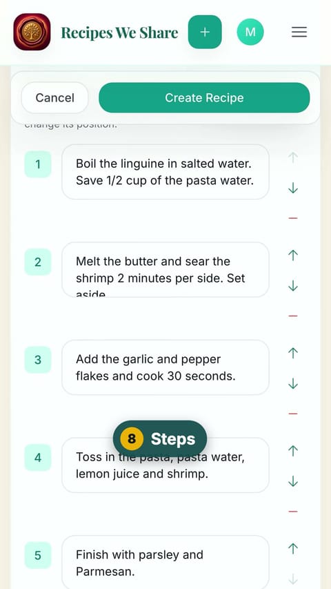 Step 8: Steps