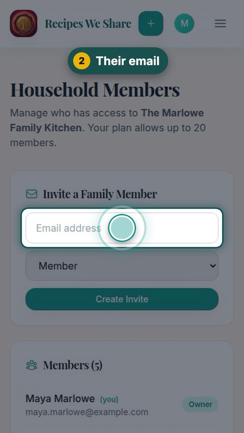 Step 2: Their email