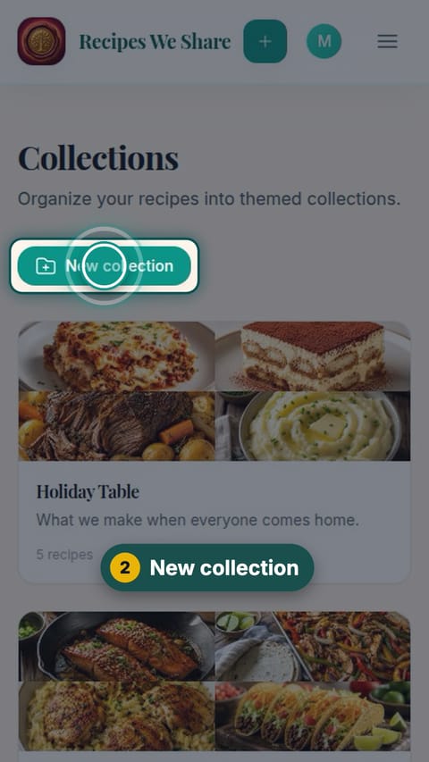 Step 2: New collection
