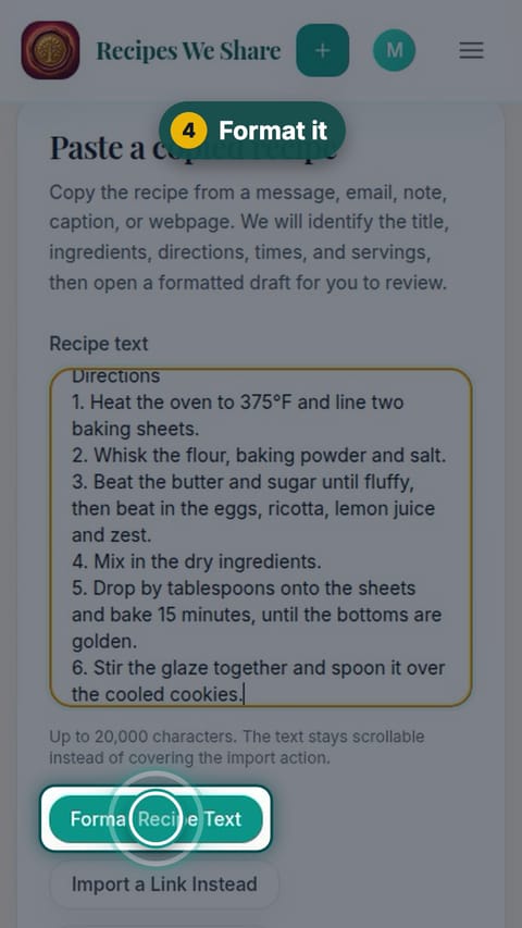Step 4: Format it