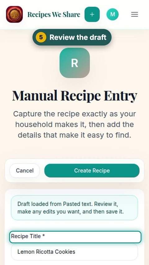 Step 5: Review the draft