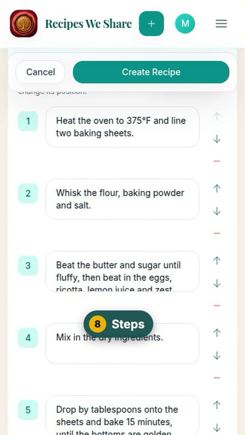 Step 8: Steps