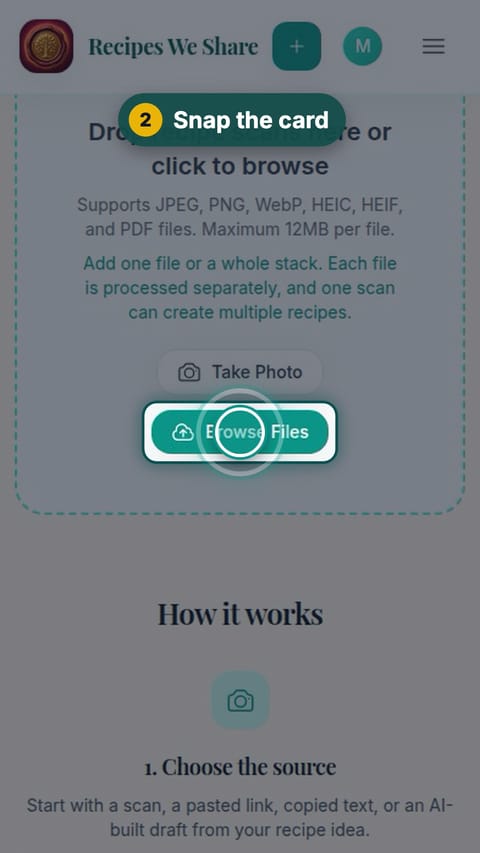 Step 2: Snap the card