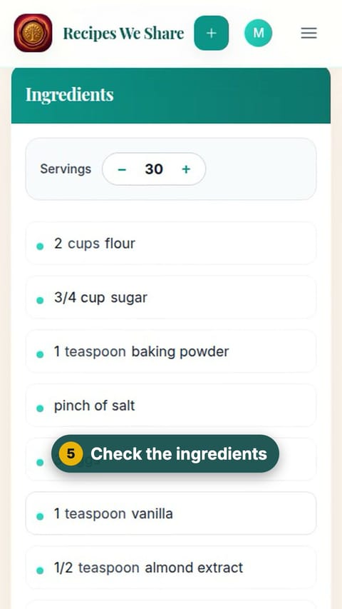 Step 5: Check the ingredients