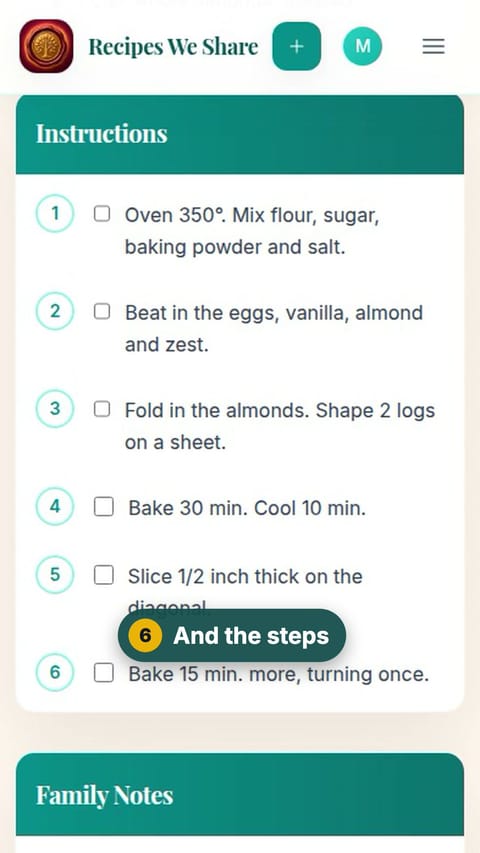 Step 6: And the steps