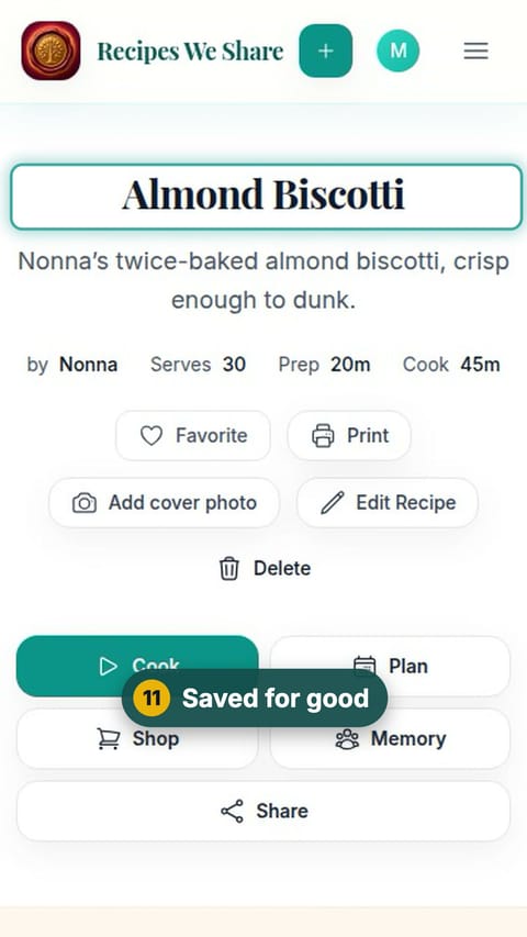 Step 11: Saved for good