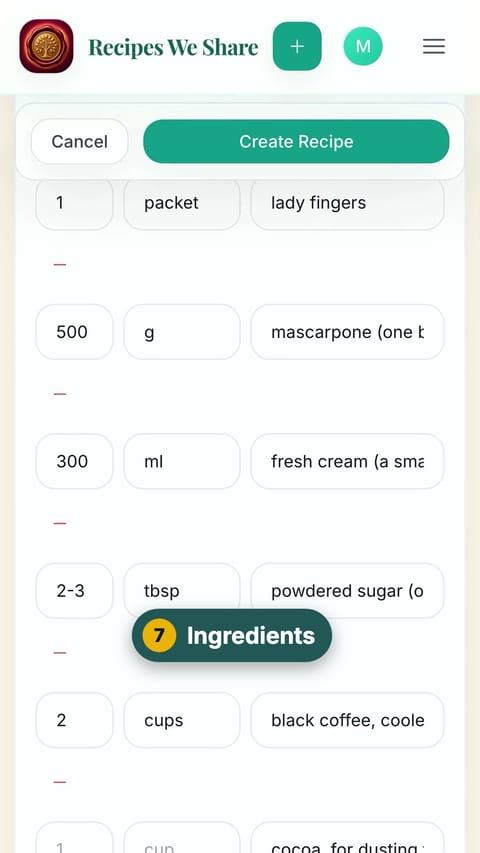 Step 7: Ingredients