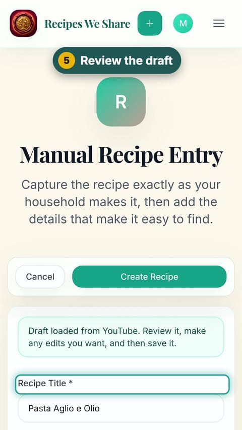 Step 5: Review the draft