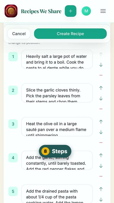 Step 8: Steps