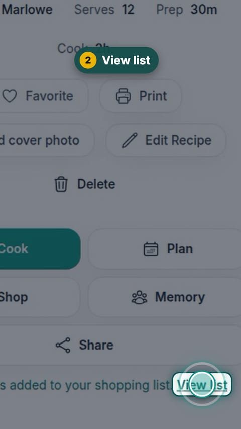 Step 2: View list