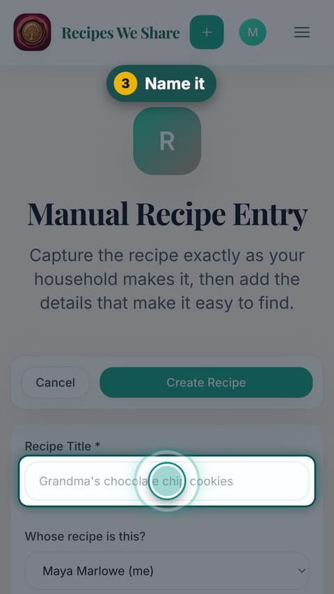 Step 3: Name it